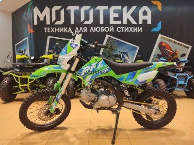 Питбайк Apollo (Аполло) RFZ Start 125 LE с фарой и электростартером 17/14 зелёный
