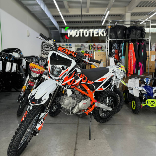 Питбайк KAYO (Кайо) BASIC K125EM 17/14 KRZ (механ. сцепл., эл. стартер 2024 г.) | Мототека