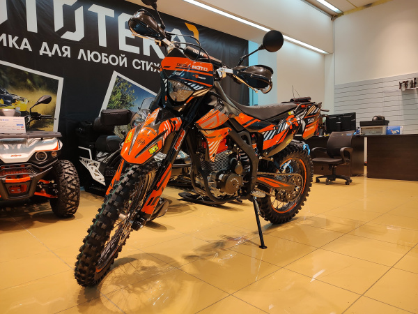 Мотоцикл кроссовый / эндуро Regulmoto (Регулмото) ZR PR 4 valves 6 Gear чёрный/оранжевый с ПТС | Мототека